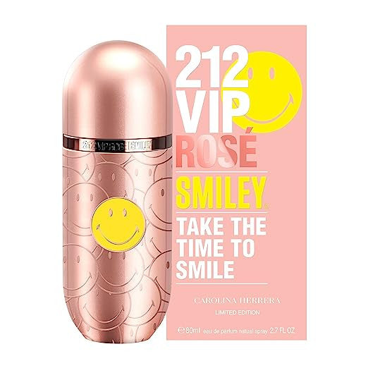 Carolina Herrera 212 VIP Rose Smiley Edition Eau De Parfum 2.7oz (Women's)