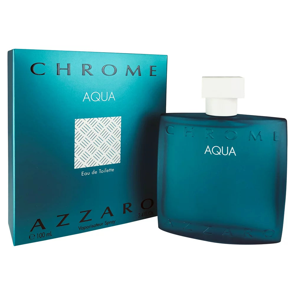 Azzaro Chrome Aqua Eau De Toilette 3.4oz/100ML (Mens)